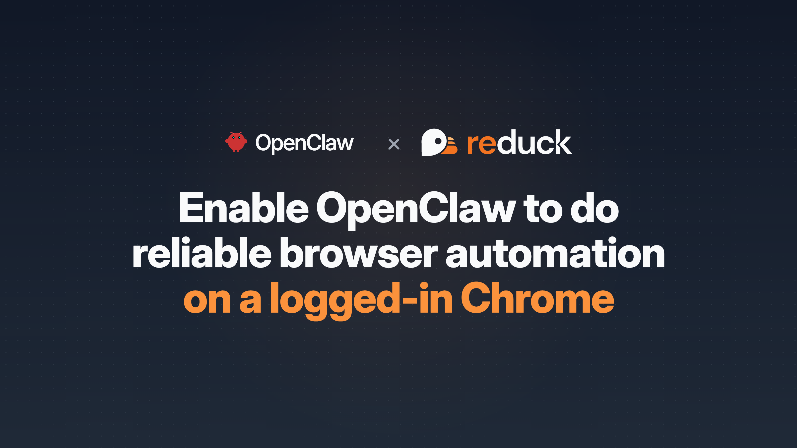 How OpenClaw can use a logged-in browser reliably with Reduck MCP